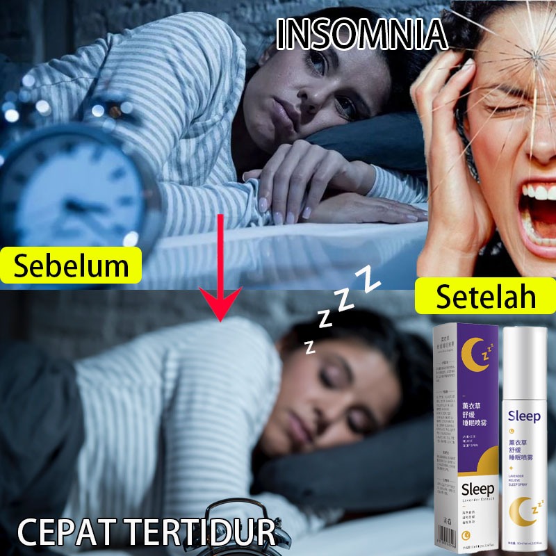 Oba tidur ampuh Calming spray Sleep spray Deep sleep Pillow mist deep sleep Pillow mist Insomnia Oba