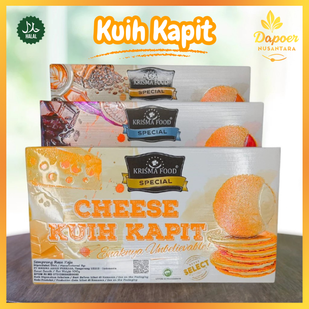 

Kuih kapit renyah isi kekinian premium jajanan khas lebaran