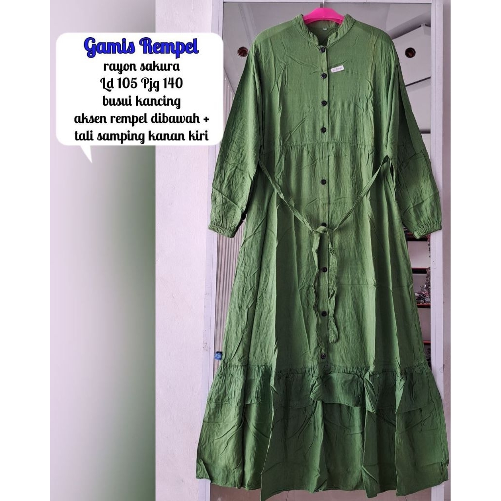 Gamis Rempel Polos Gamis Busui Gamis Daily