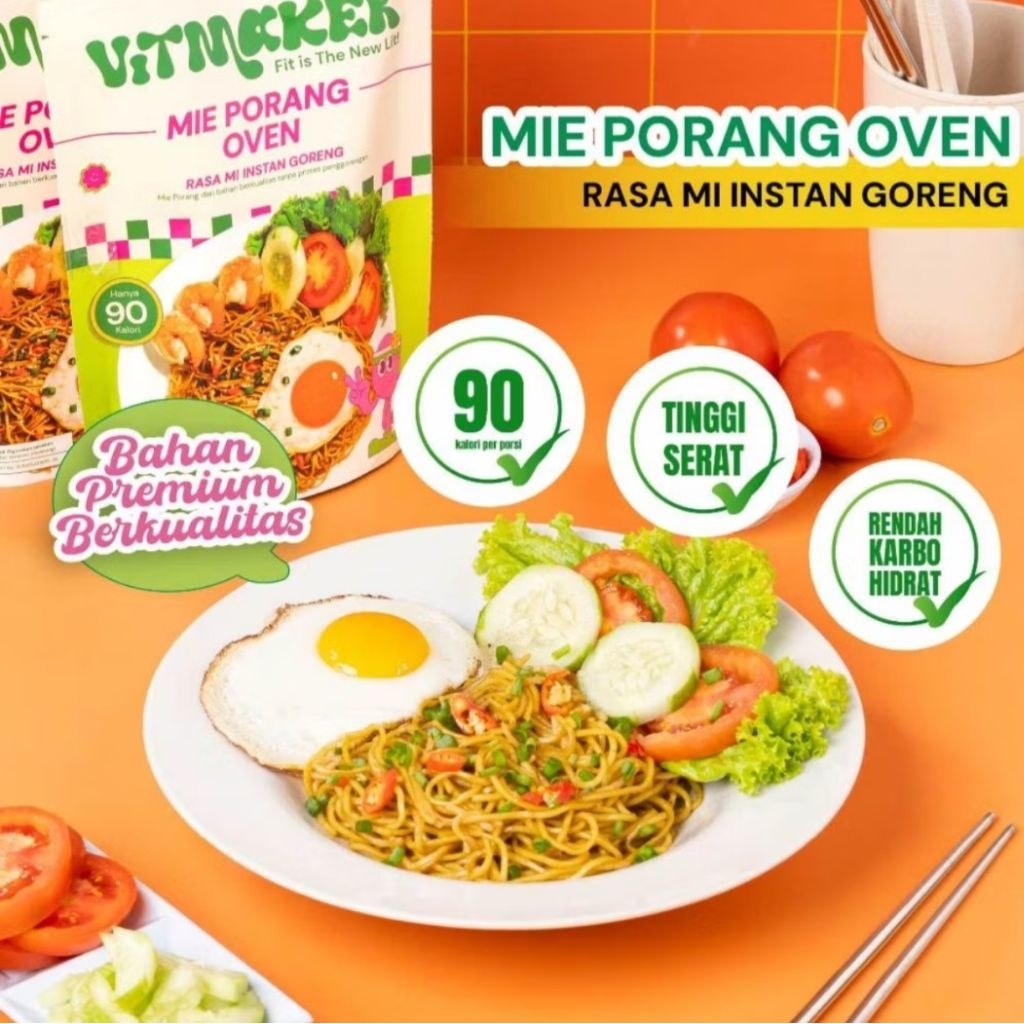 

Vitmaker - Mie Porang Oven - Mi Instant Goreng