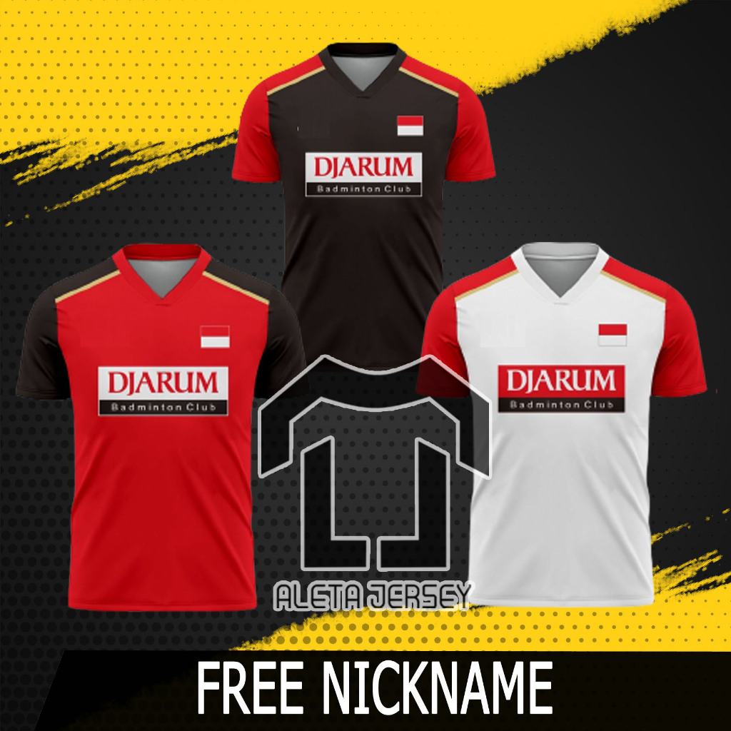 JERSEY BADMINTON INDONESIA DJARUM free nama