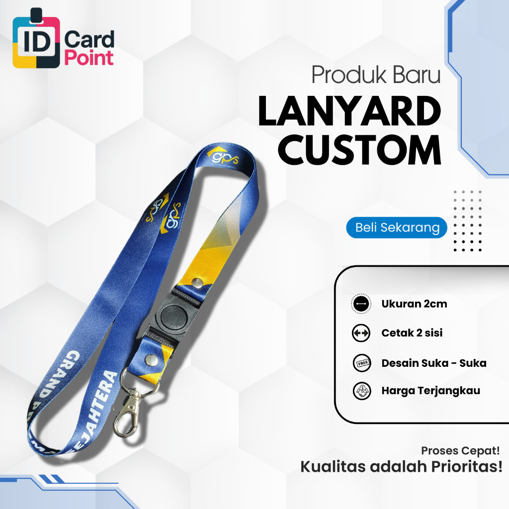 

Tali ID Card Custom Printing | Desain Suka Suka Kualitas Premium Harga Terbaik