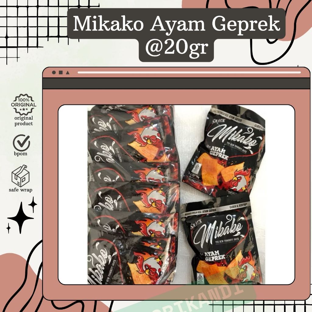 

Mikako Ayam Geprek @20gr Satuan/Eceran