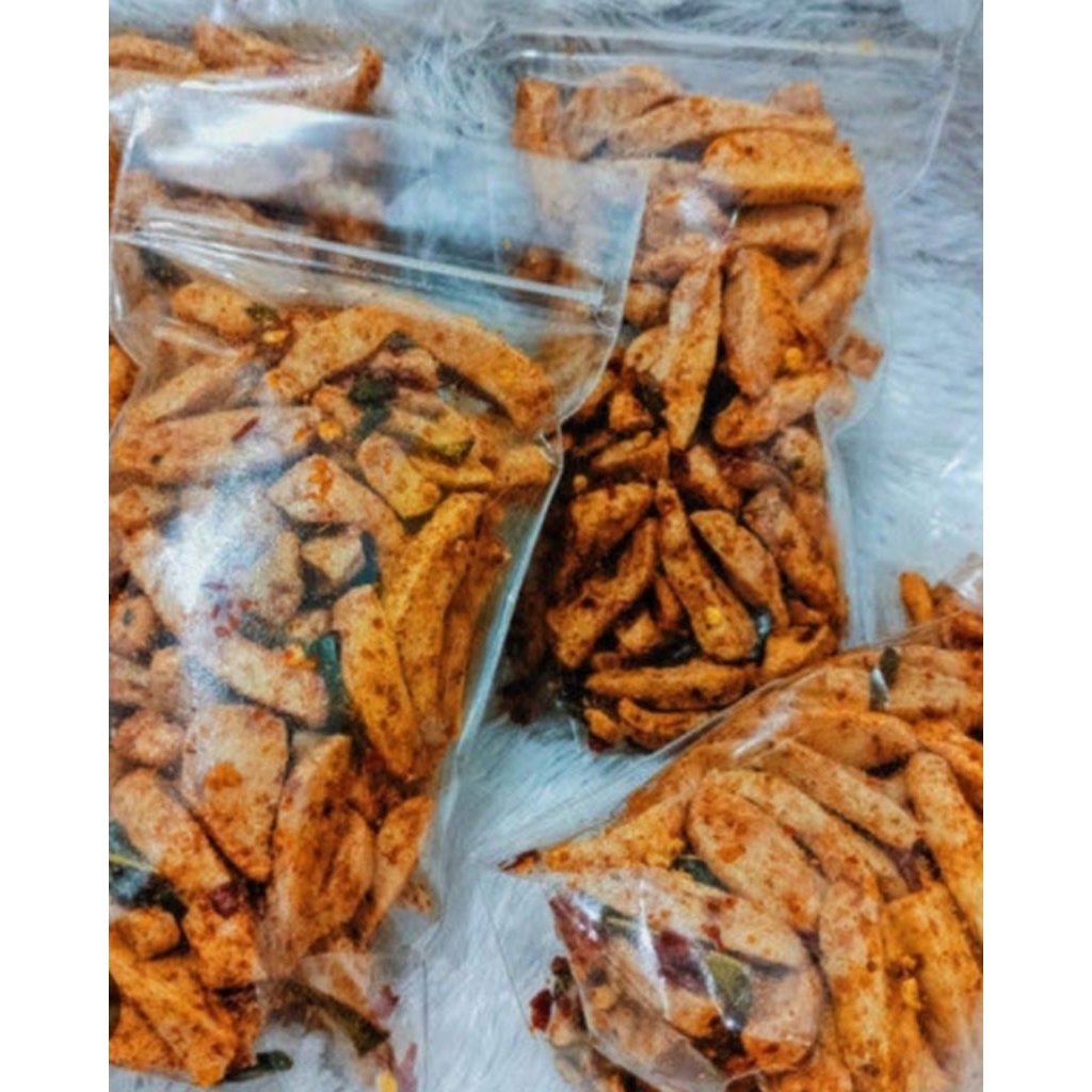 

Basreng chili oil/ori daun jeruk gurih kriuk