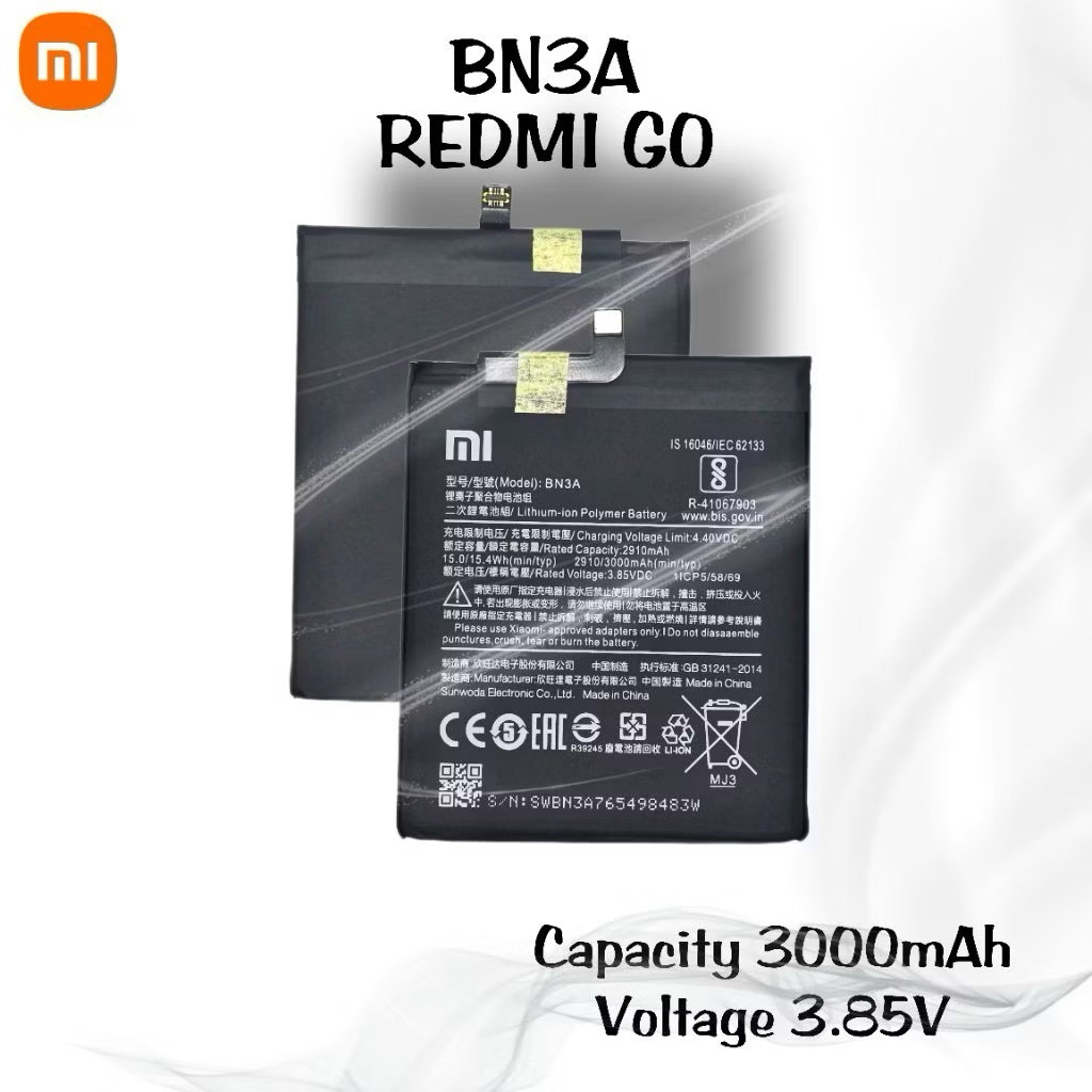 Baterai Xiaomi BN3A / Redmi GO battery batre