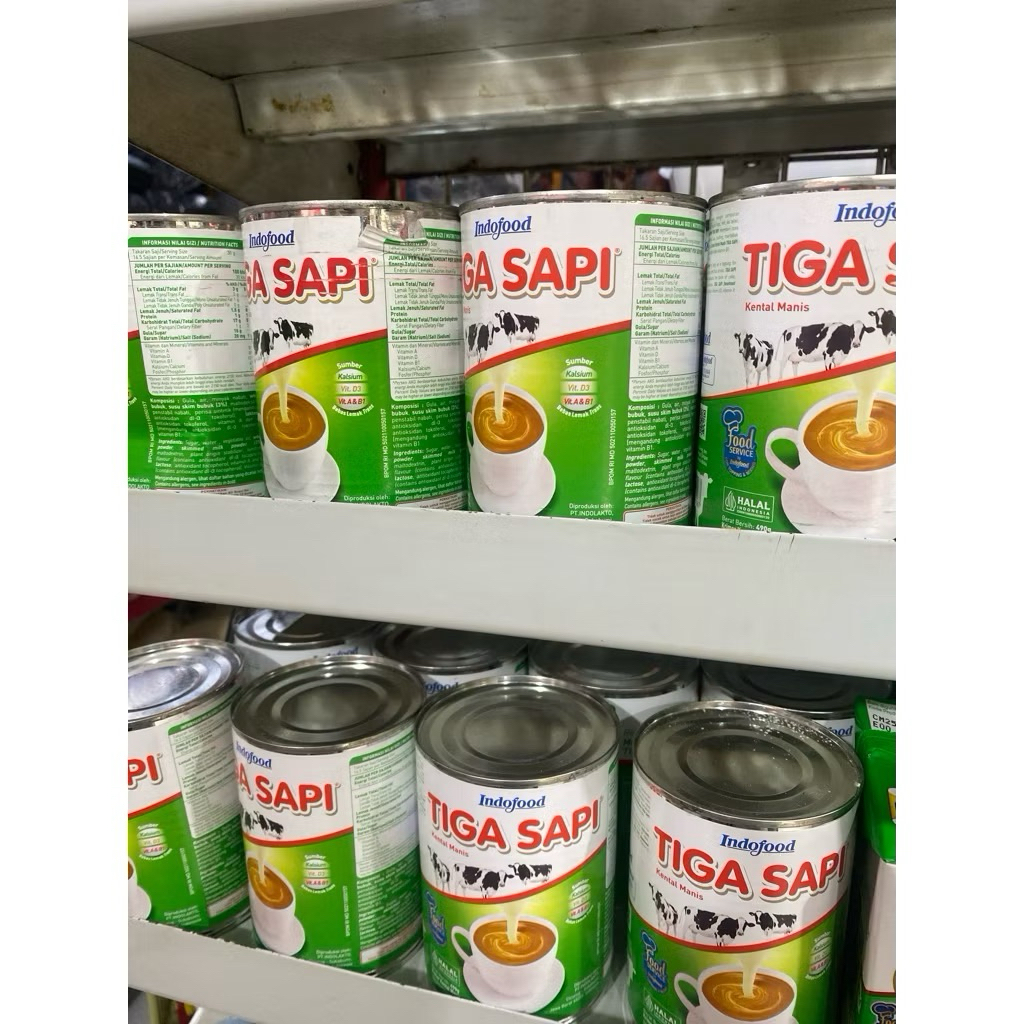 

susu tiga sapi kaleng 490gram