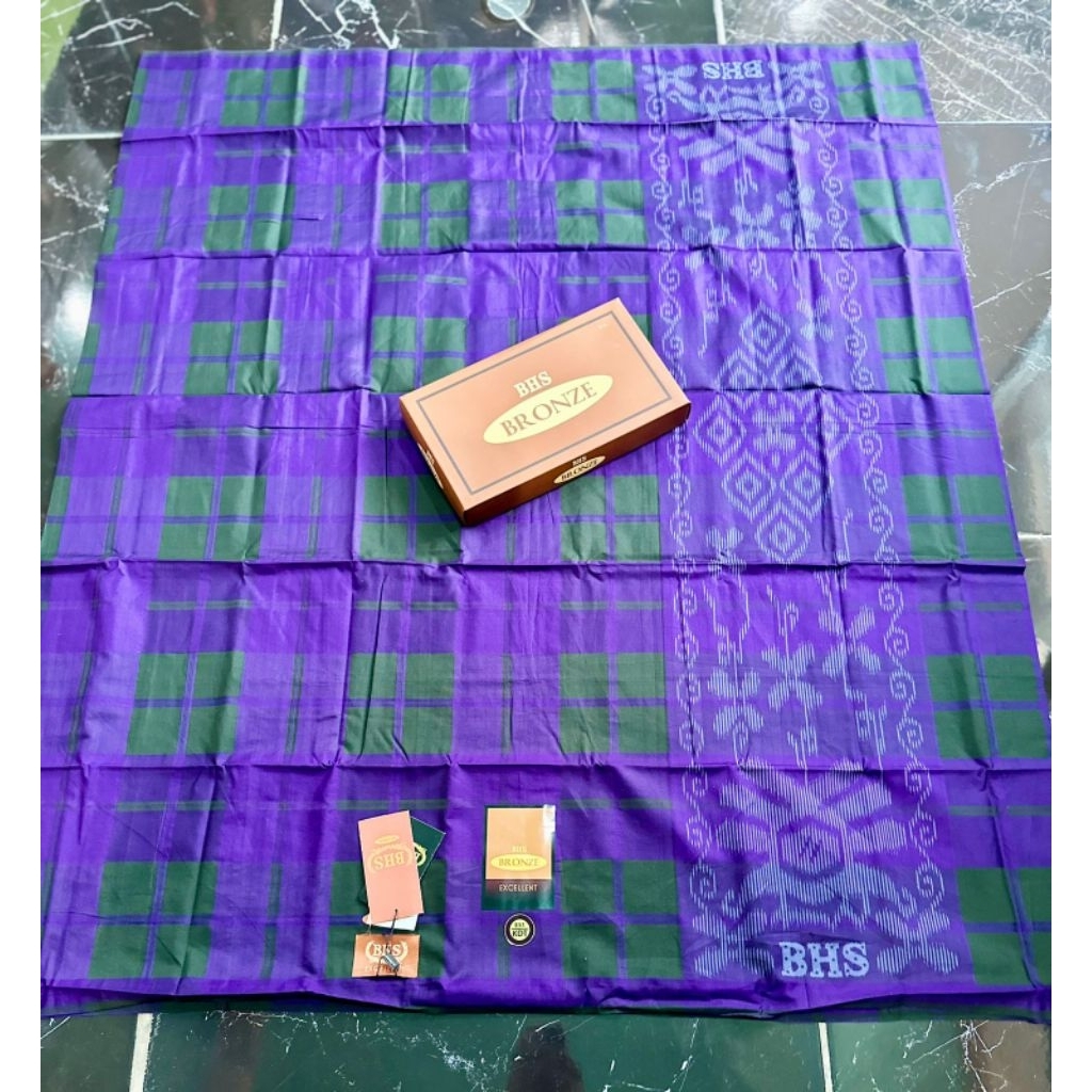 Sarung BHS Excellent KDT Bronze, Tumpal Kembang, Sarung Sandur