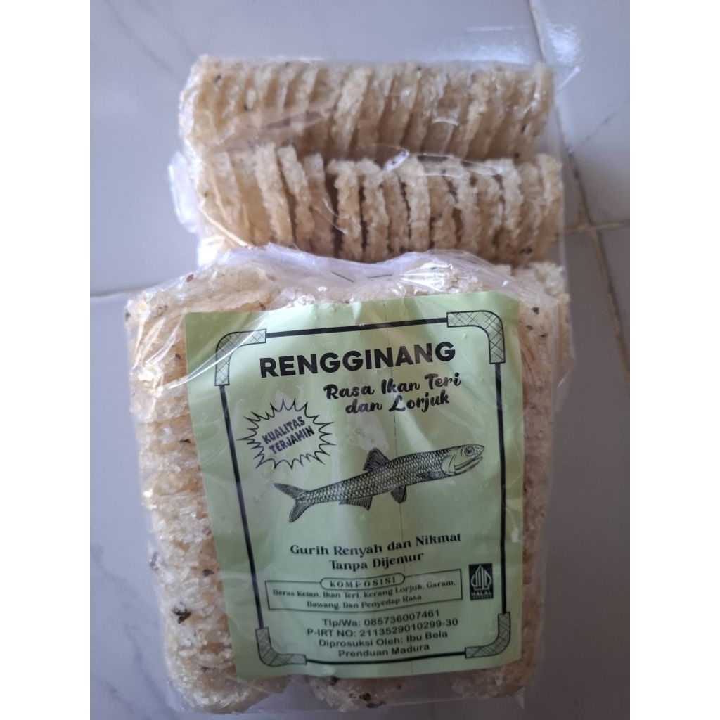 

Rengginang Khas Madura Variasi Situbondo Rasa Ikan Teri Lorjuk Isi 48 Pcs/Keping
