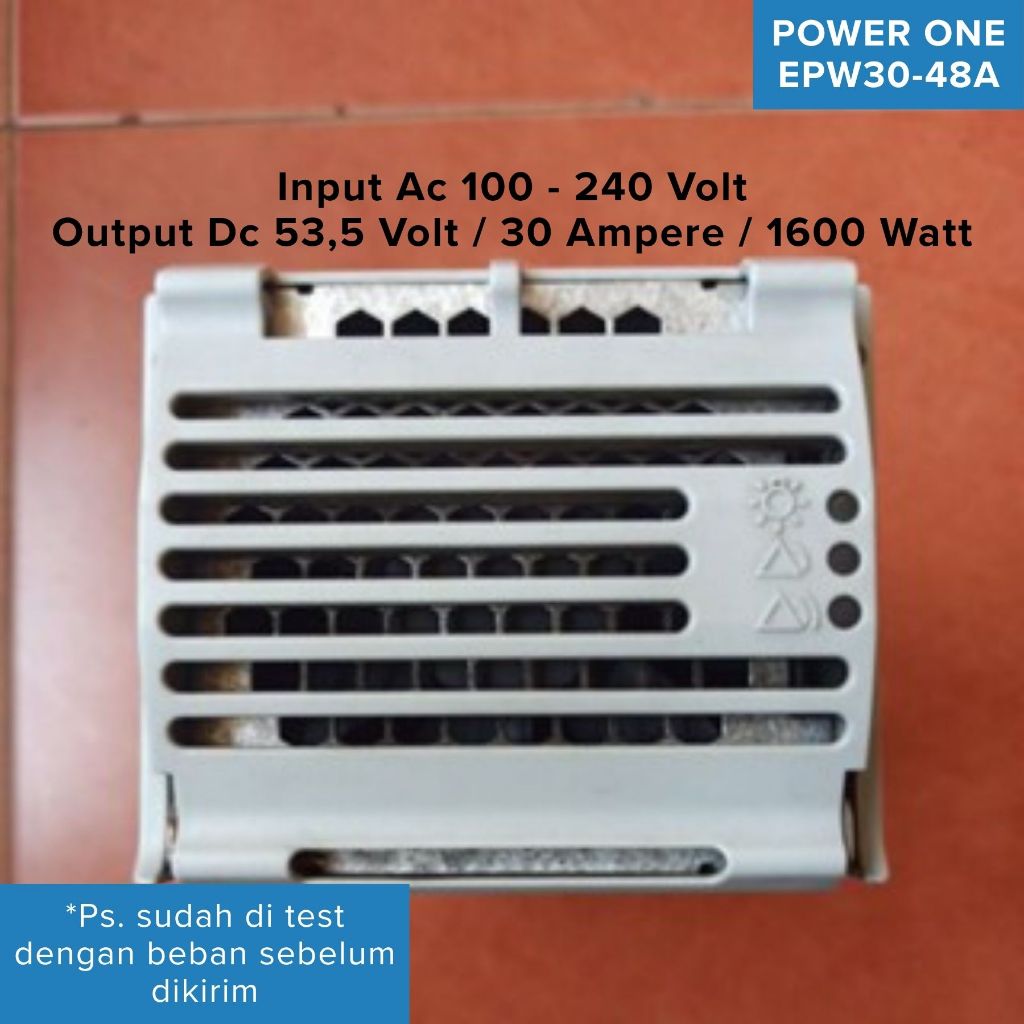 Power Supply Switching POWER ONE EPW30-48A Seperti VAPEL OUTPUT 53,5 Volt /  30 Ampere