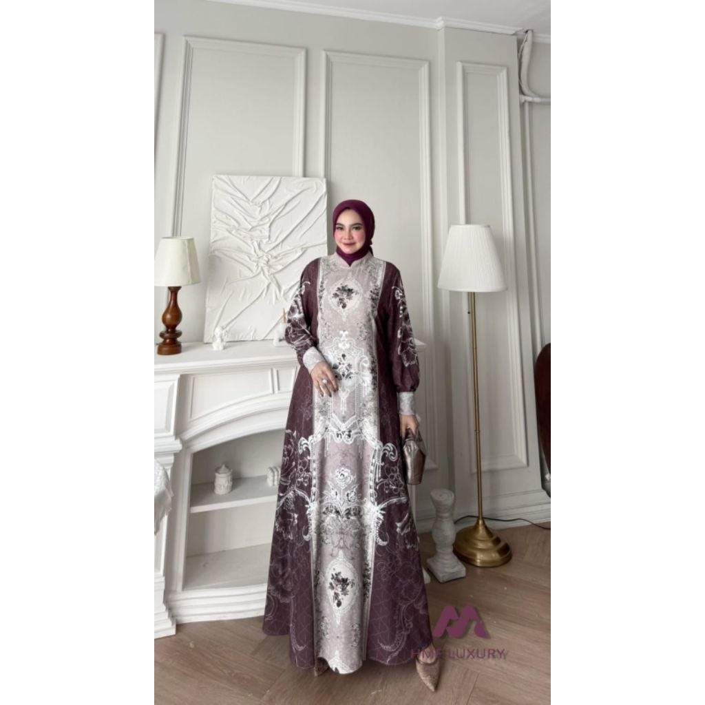 COD/NASHIMA  DRESS BY HMF LUXURY/GAMIS TERBARU/GAMIS PREMIUM/GAMIS PESTA MEWAH ELEGAN/ GAMIS KEKINIA