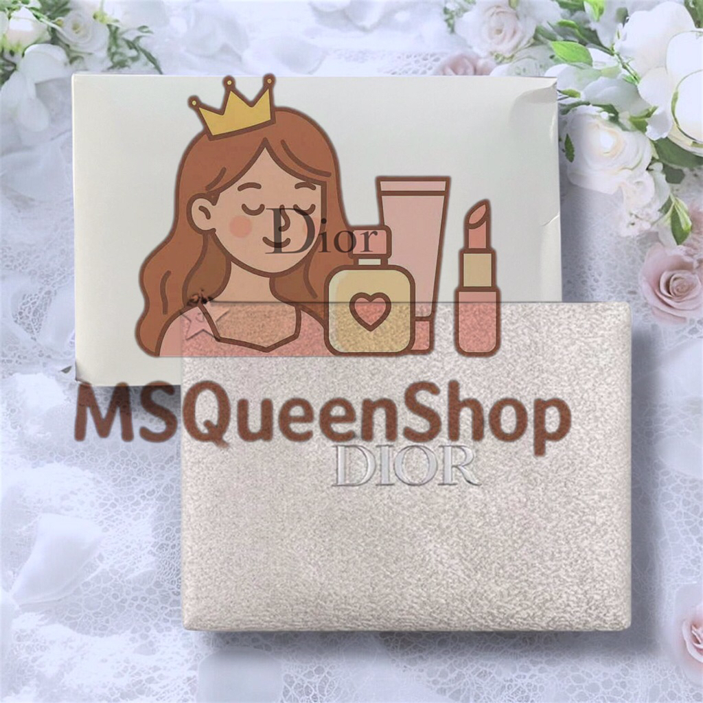 Dior Glow Silver Pouch- Clutch