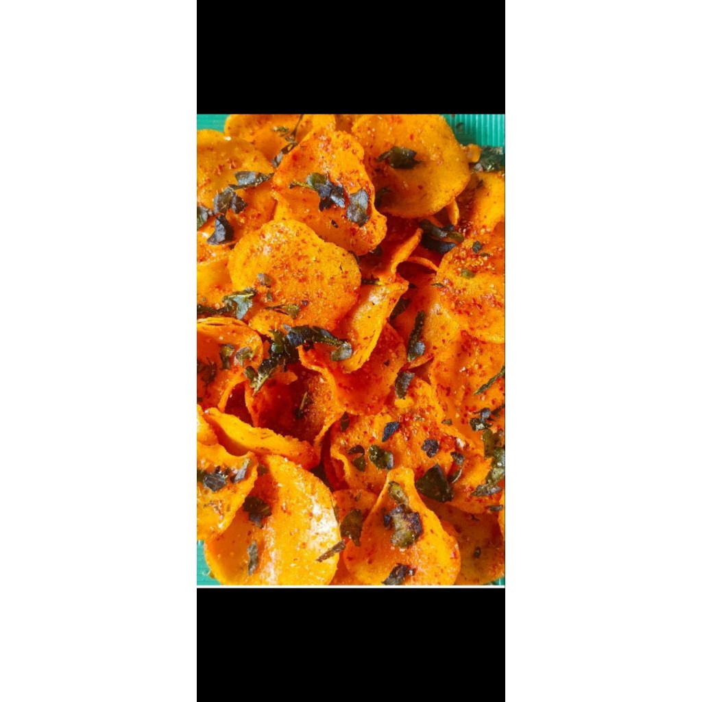 

moring rasa pedas daun jeruk EXSTRA 250gram renyah, pedas dan gurih