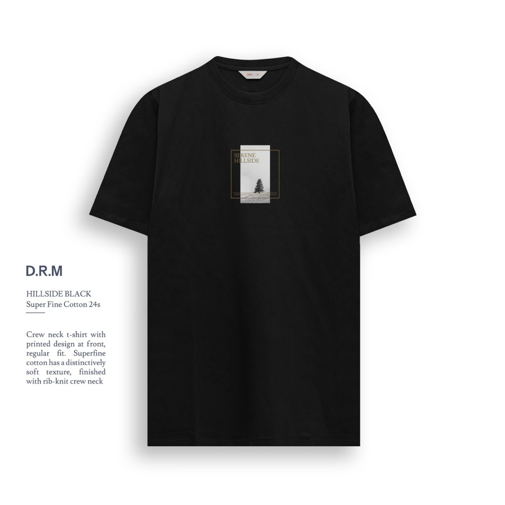 TSHIRT HILSIDE BLACK | DRM | KAOS DRM WEAR