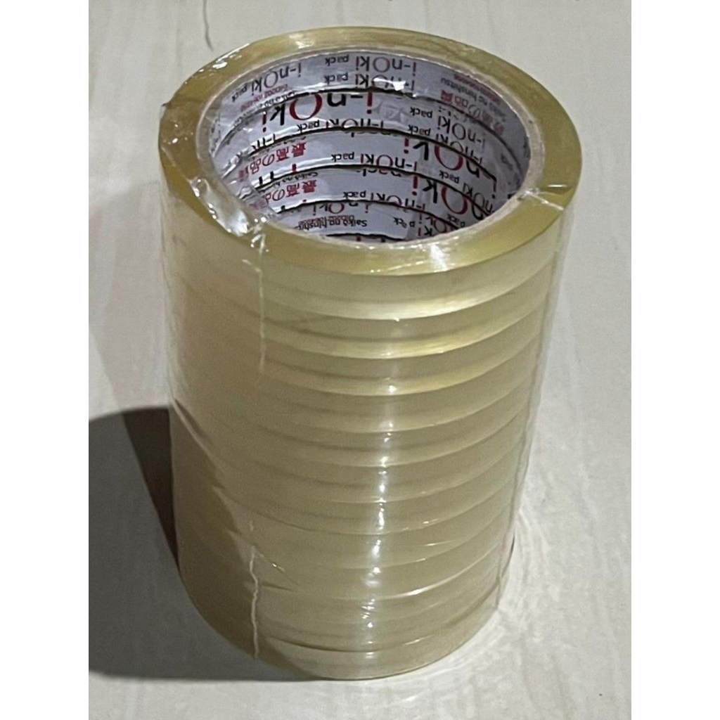 

selotif / isolasi bening besar 12 mm 90 Yard 1 slop isi 12 pcs