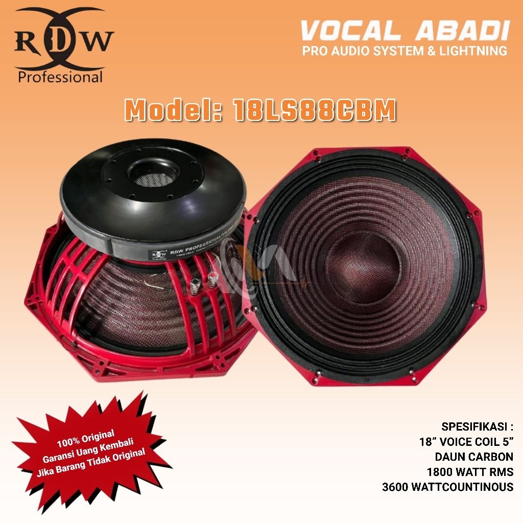 SPEAKER COMPONENT RDW 18LS88CBM