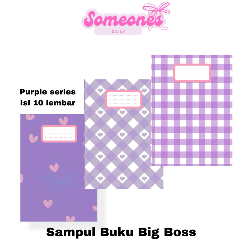 

[ISI 10] PURPLE SERIES SAMPUL BUKU AESTHETIC KOREAN STYLE