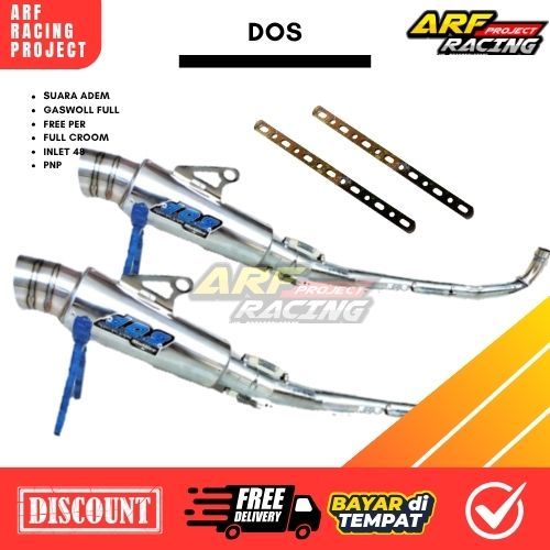 KENALPOT RACING DOS GAHAR UNTUK MOTOR BEBEK REVO OLD REVO ABSOLUTE KARISMA SUPRA X 125 NEW SMESH 125