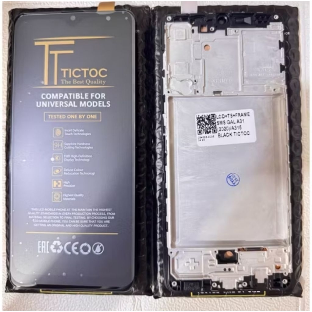 Lcd Frame Samsung A31 A315 A315F Non Fingerprint