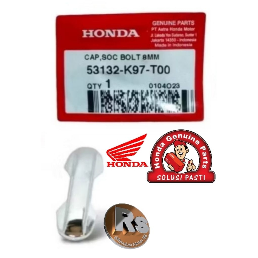 Cap Soc Bolt 8mm, Tutup Baut Stang, Cap Tutup Baut Raiser PCX 150, 160 LED, PCX Hybrid