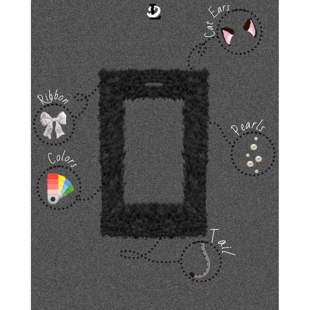 CUSTOM FLUFFY PHOTOCARD HOLDER