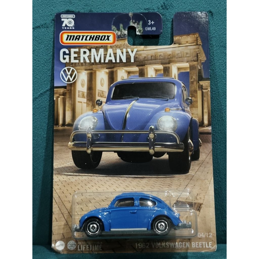 Matchbox VW beetle blue