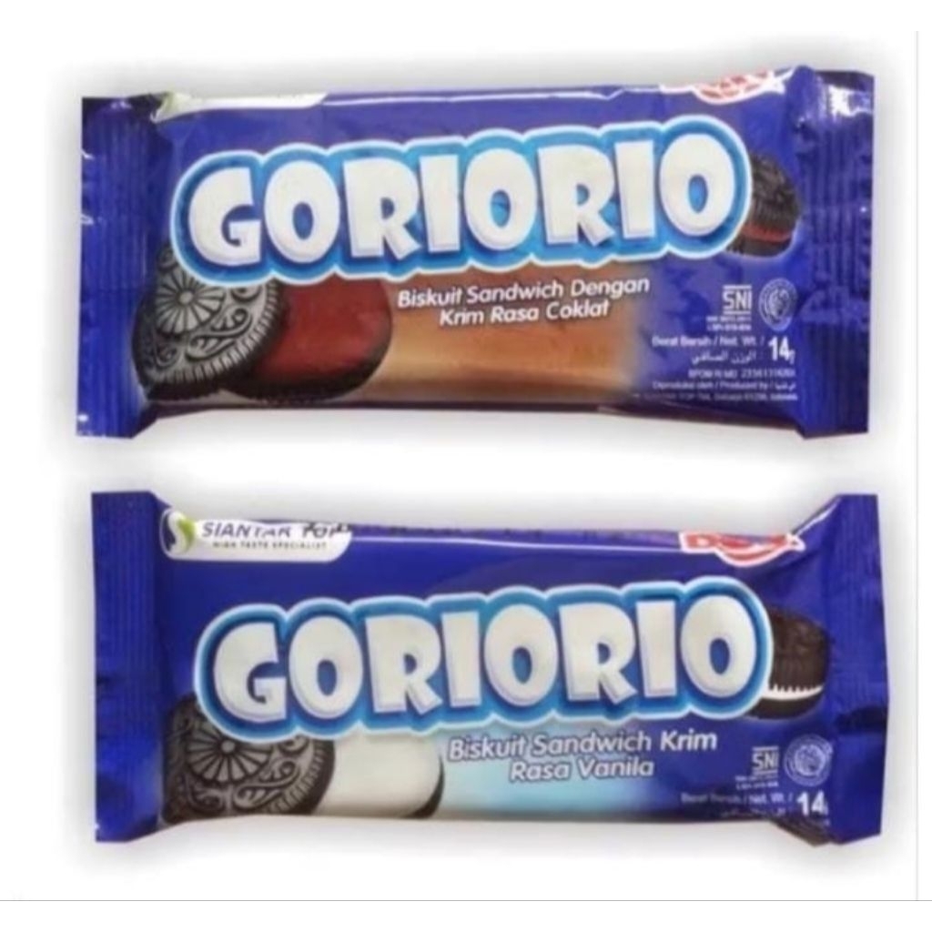 

Gorio rio biskuit renceng 20x10gr