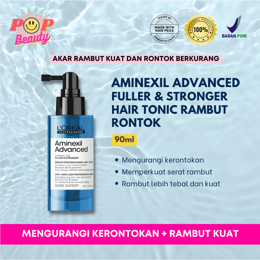 Loreal Aminexil Fuller Hair Tonic Rambut Rontok Menguatkan Akar Rambut 90ml