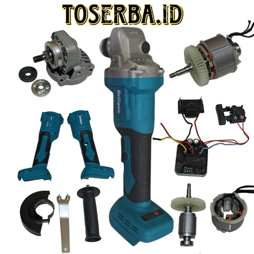 sperpart gerinda cordless jld kamolee fuyaon 4 inch dinamo casing gearbox kepala gerinda baterai uni