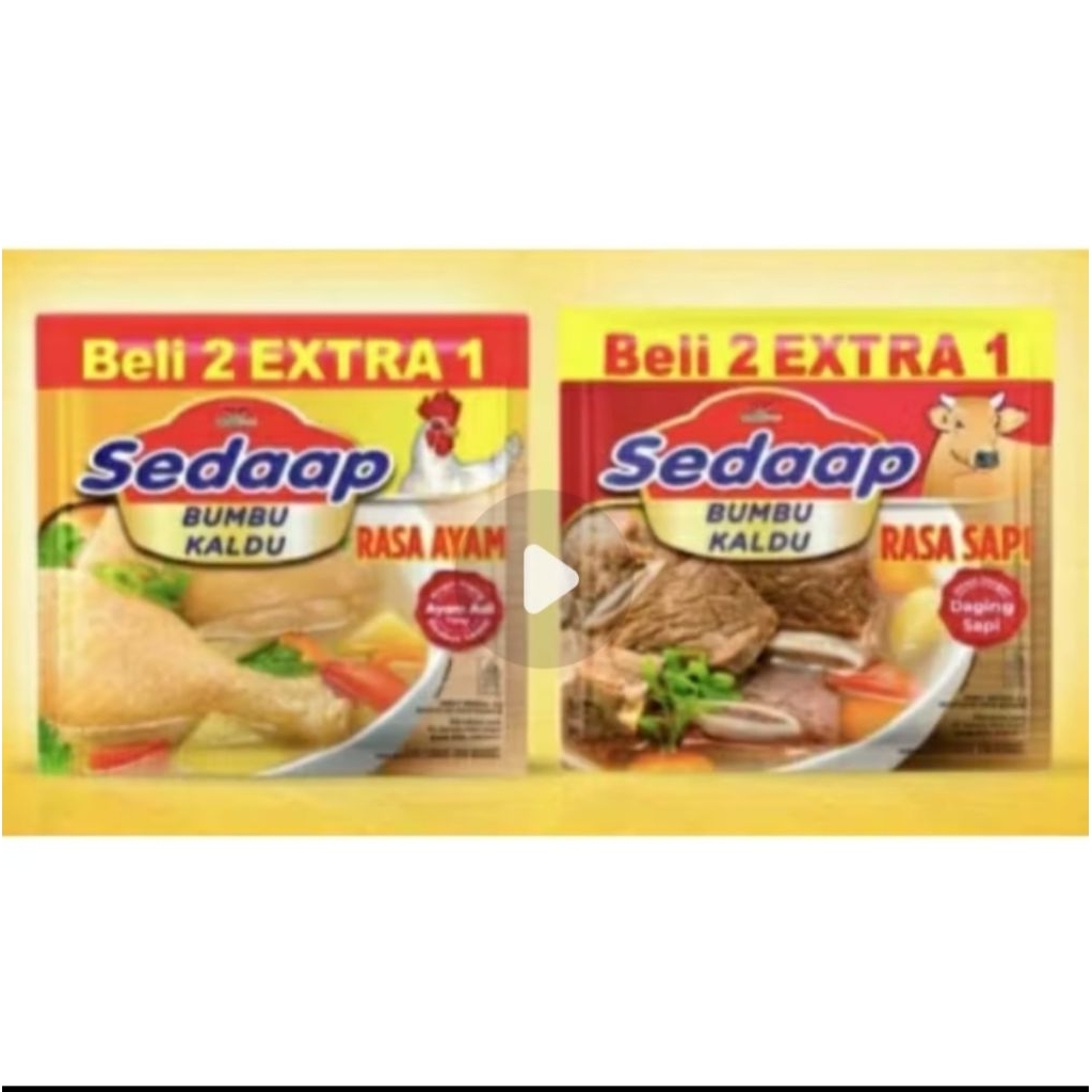 

Bumbu Kaldu Sedap isi 18 renceng