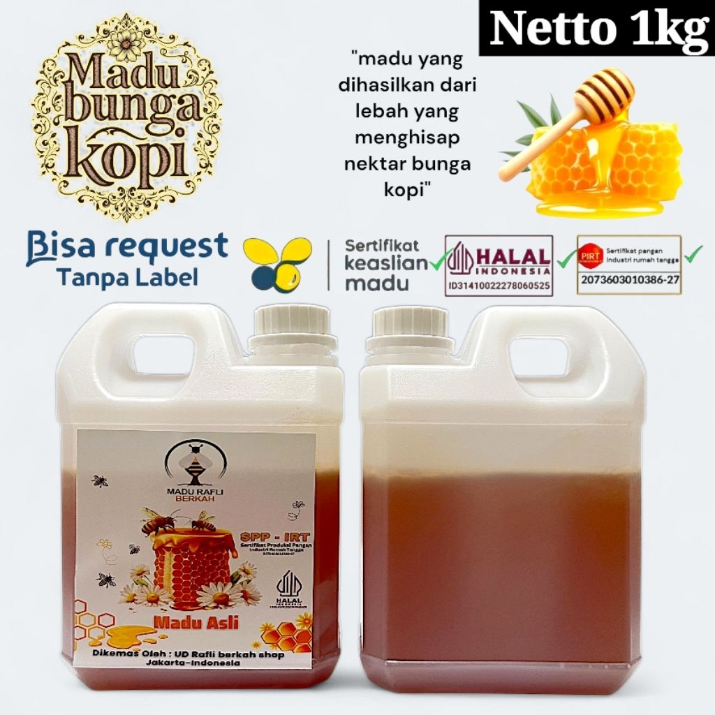 

madu kopi netto 1kg_original tanpa campuran_sudah uji laboratorium