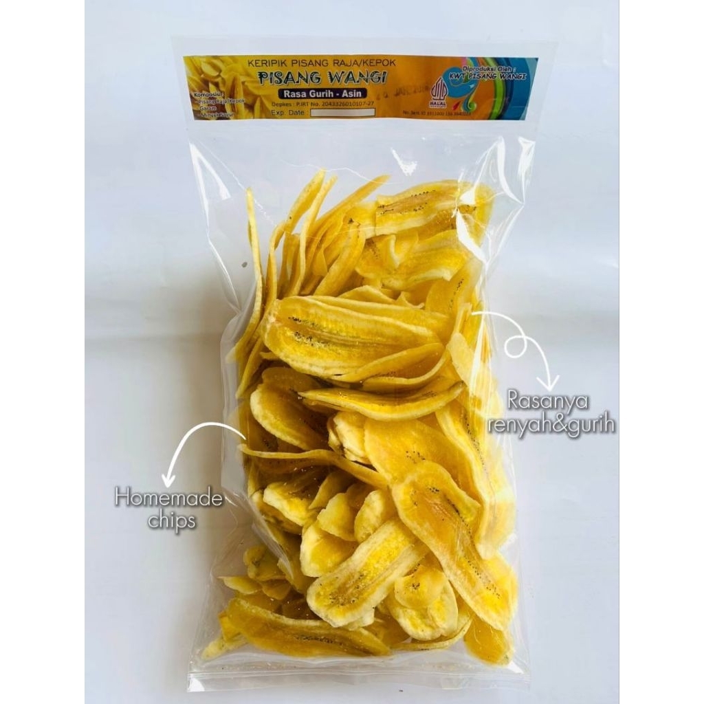 

Kripik Pisang Kepok Pisang Wangi Bu Sri