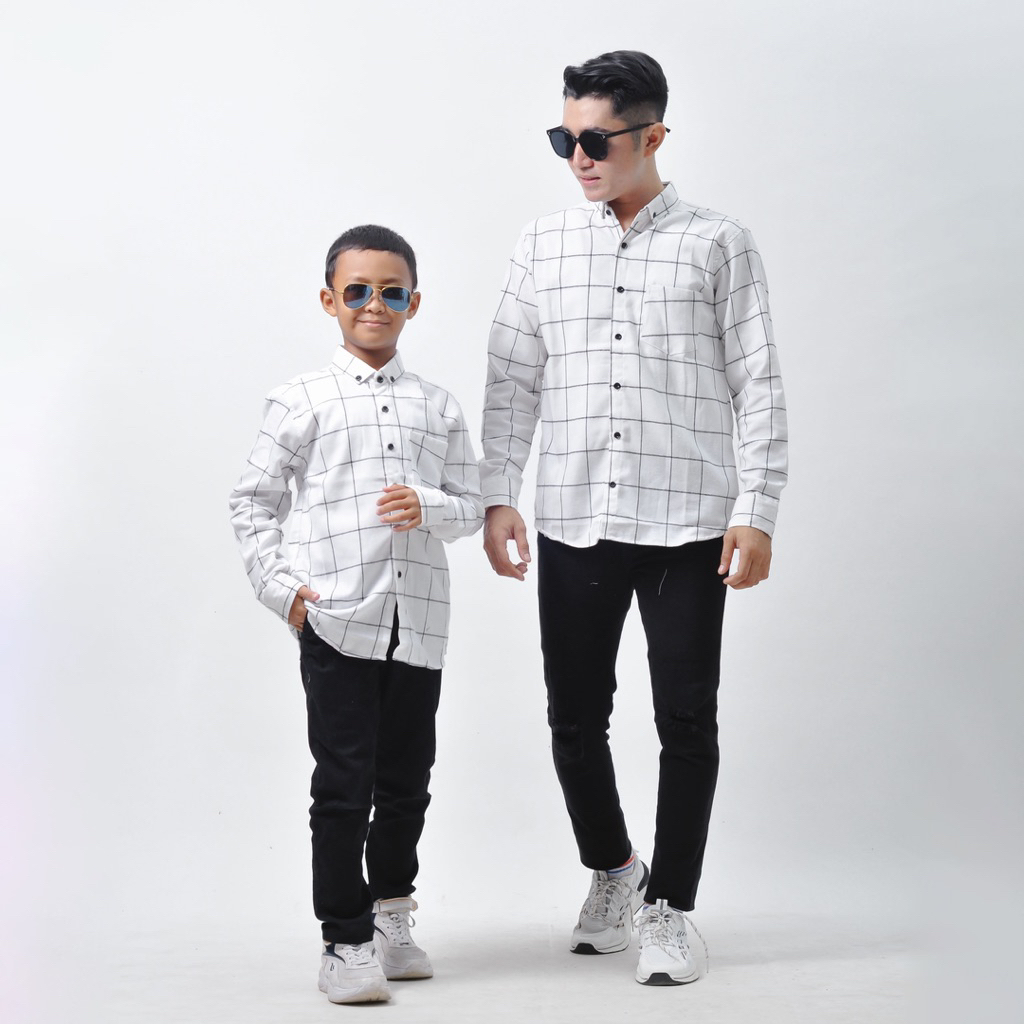 Couple Kemeja Flanel Keluarga Baju Couple Ayah Ibu Dan Anak