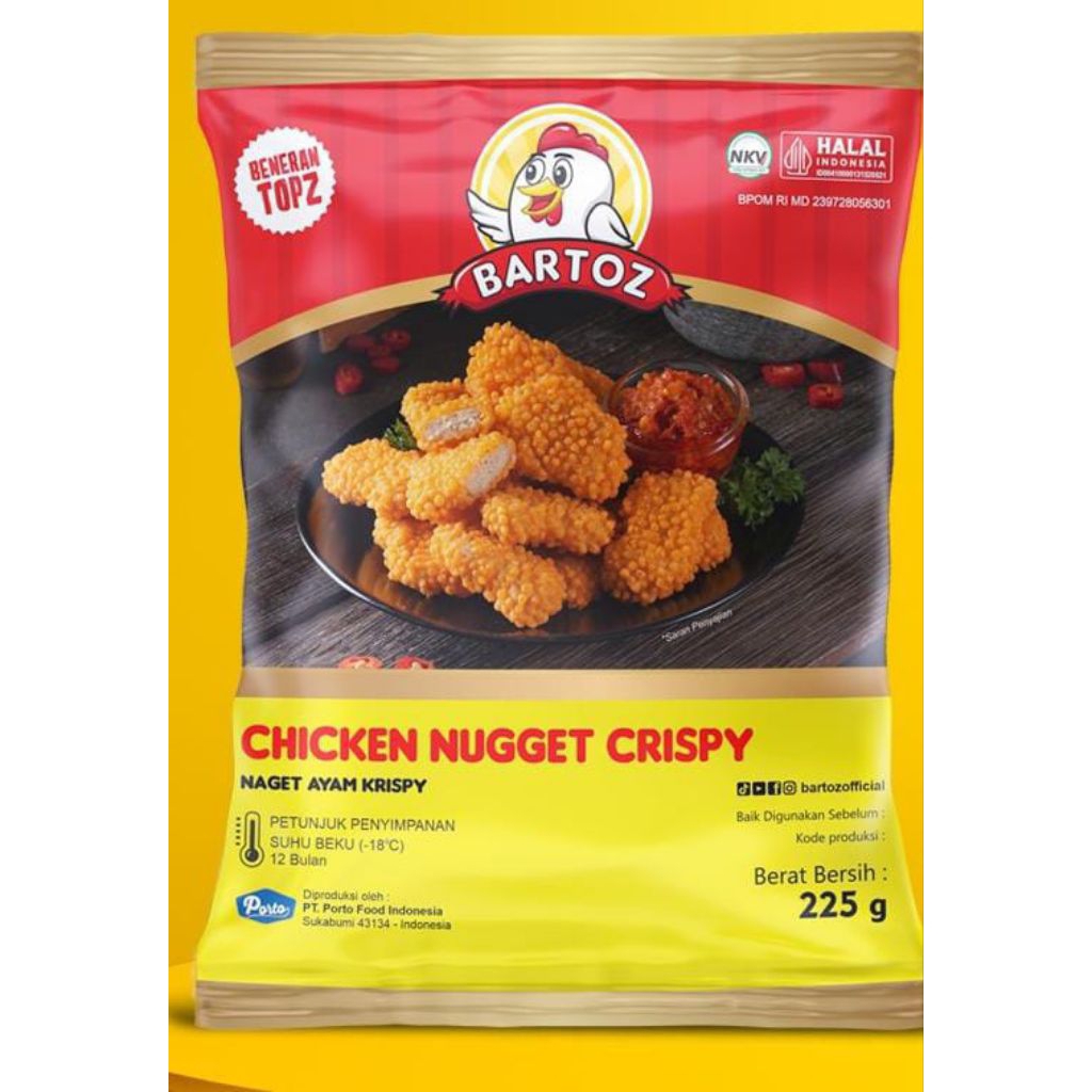 

Bartoz Chicken Nugget Crispy 225 gr
