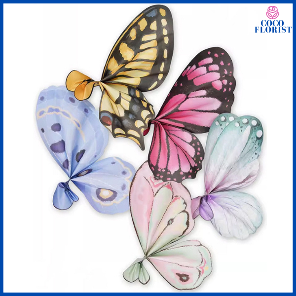 

PACK 20 Flower Wrapping Butterfly Set Butterfly Solid Wrapping Kupu Kupu Cellophane KB56