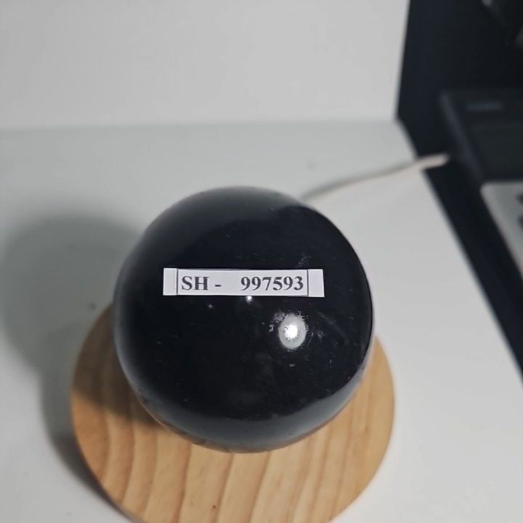 BLACK TOURMALINE BALL MADAGASCAR BATU ASLI