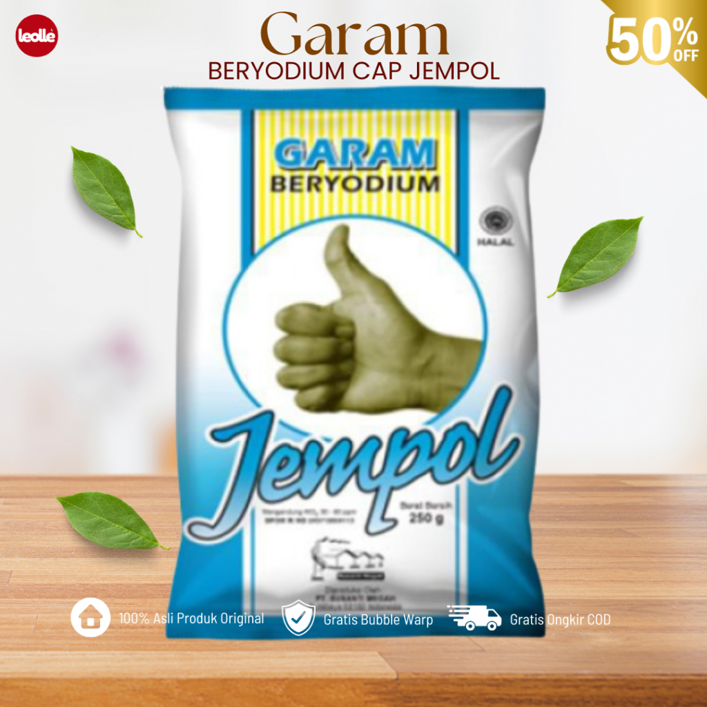 

Garam Dapur Beryodium Konsumsi Cap Jempol 250 gram Asli
