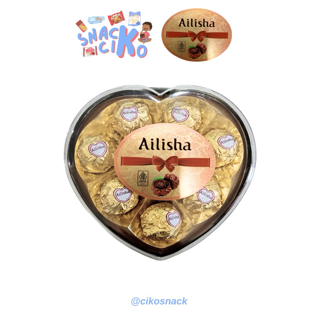 

[READY] Ailisha Peanut Chocolate Balls Love 100gr