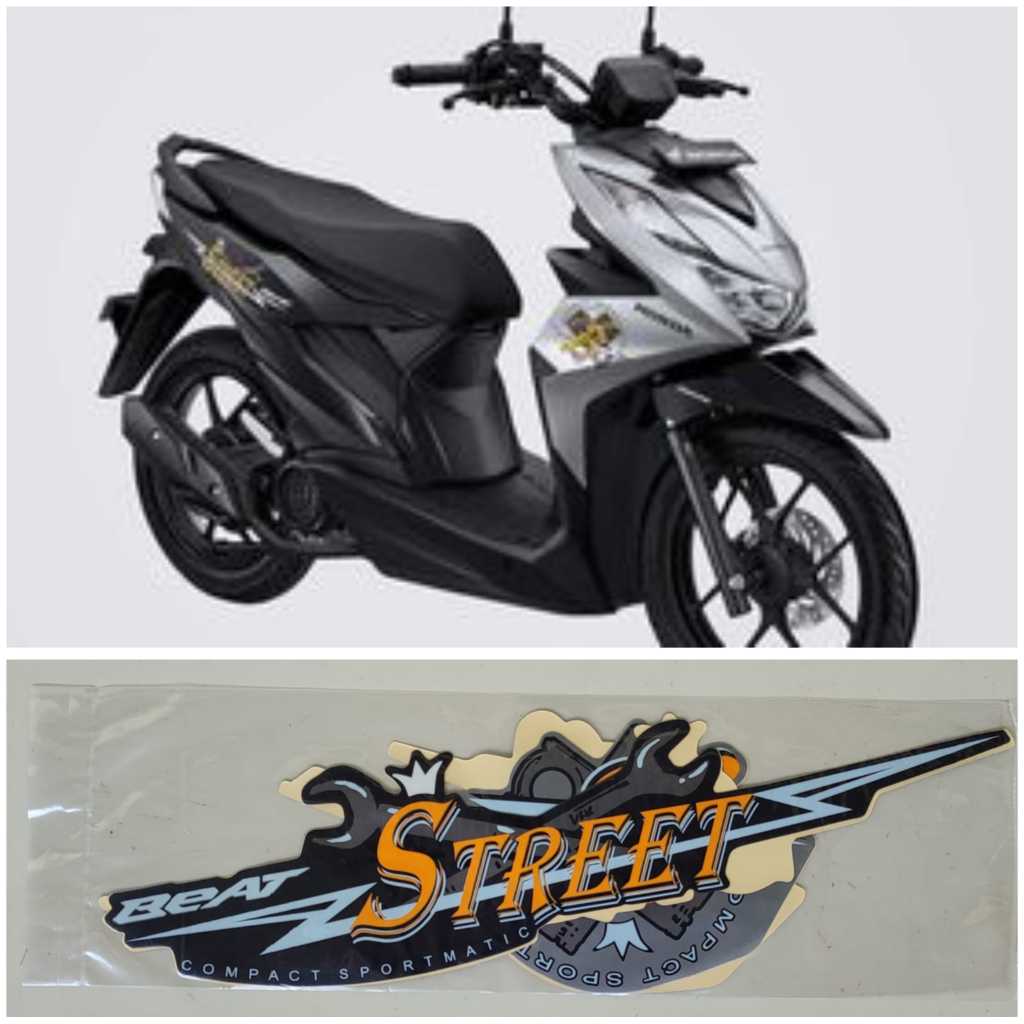 Striping Lis Honda Beat Street 2020 Silver Hitam / Striping Beat Street