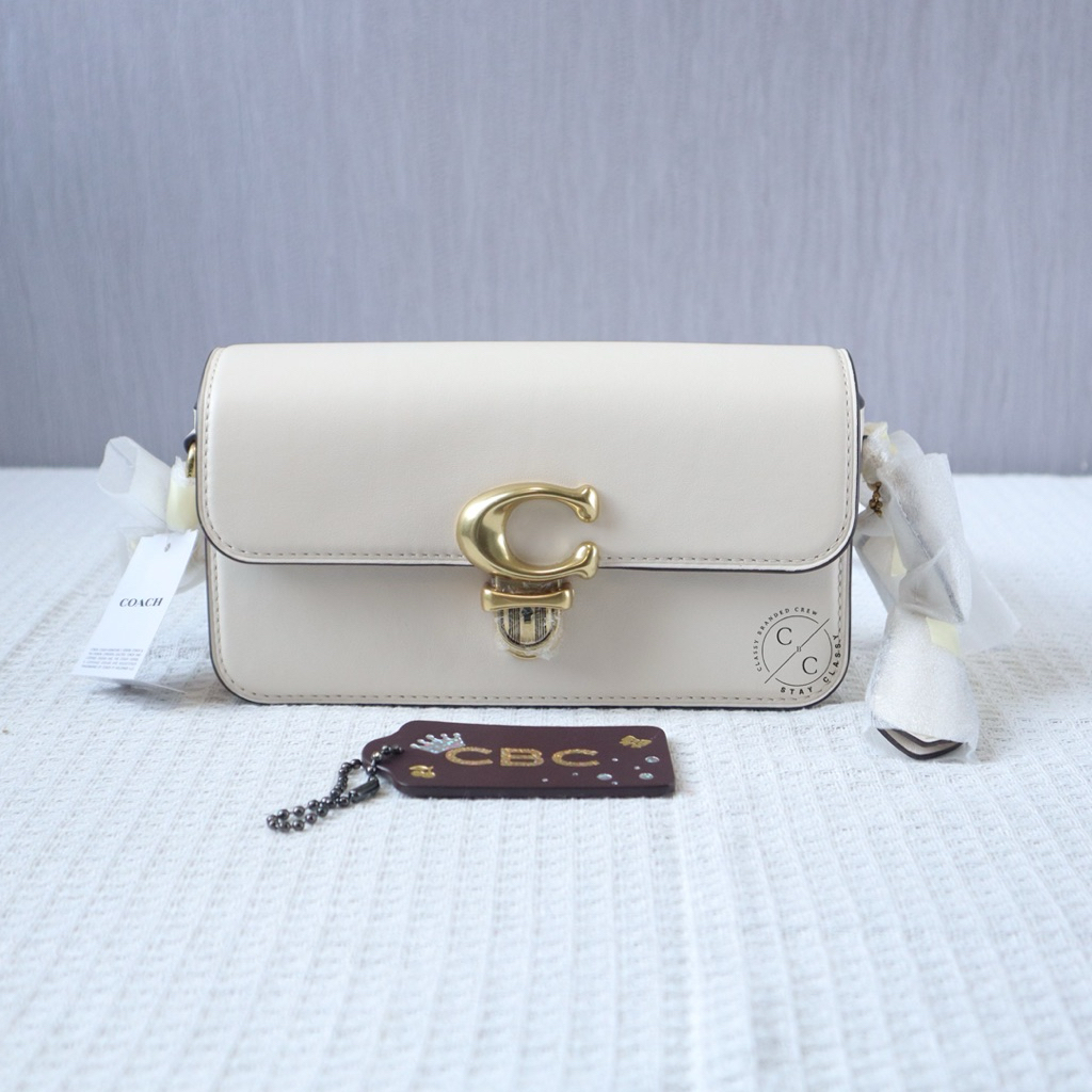 (READY STOCK) Coach Studio Baguette Bag 20 Chalk