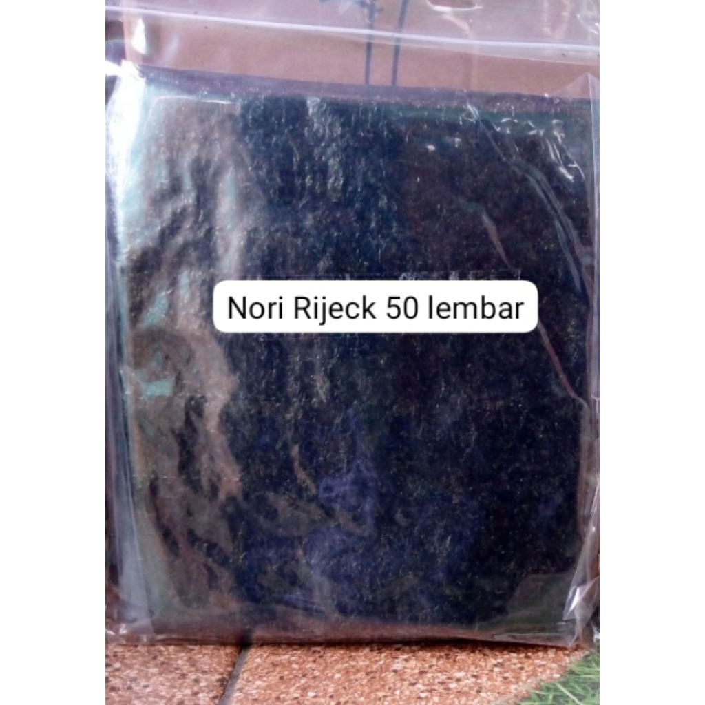 

PROMO Nori Rijeck isi 50 lembar bahan sushi kimbab bento halal MUI dan BPOM harga promo sale termurah