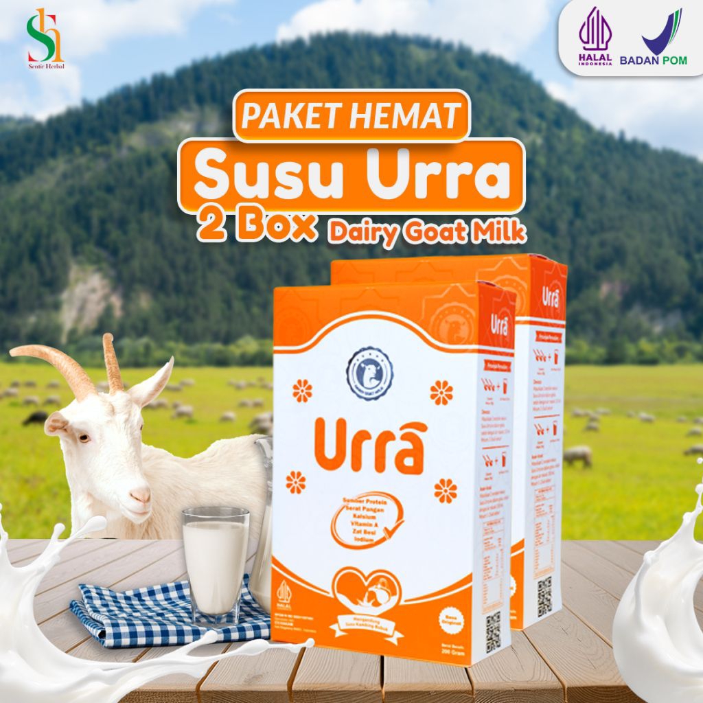 

SUSU URRA ORIGINAL Nutrisi Vitamin Penambah Gemuk Badan Anak Solusi Alergi Susu Sapi Susu Kambing Asli Susu Kambing