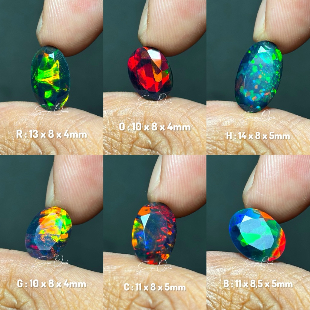 kalimaya black opal cutting / kalimaya afrika / black opal afrika