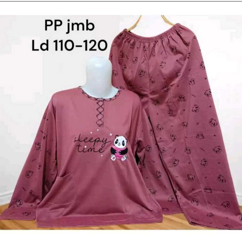 Setelan Baju Tidur Bebydoll PP Jumbo LD 120CM / Baju Tidur Wanita