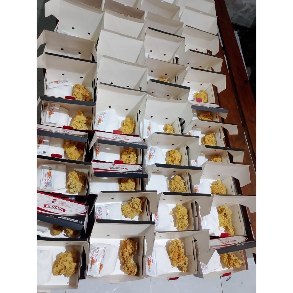 

Harga Murah 1pcs Kemasan Box Fried Chicken / Kemasan Dus Fried Chicken