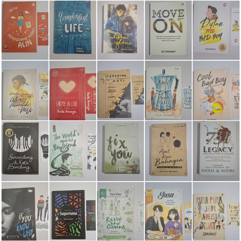 Preloved Novel Bekas Murah -Teenlit (min.beli 15K)