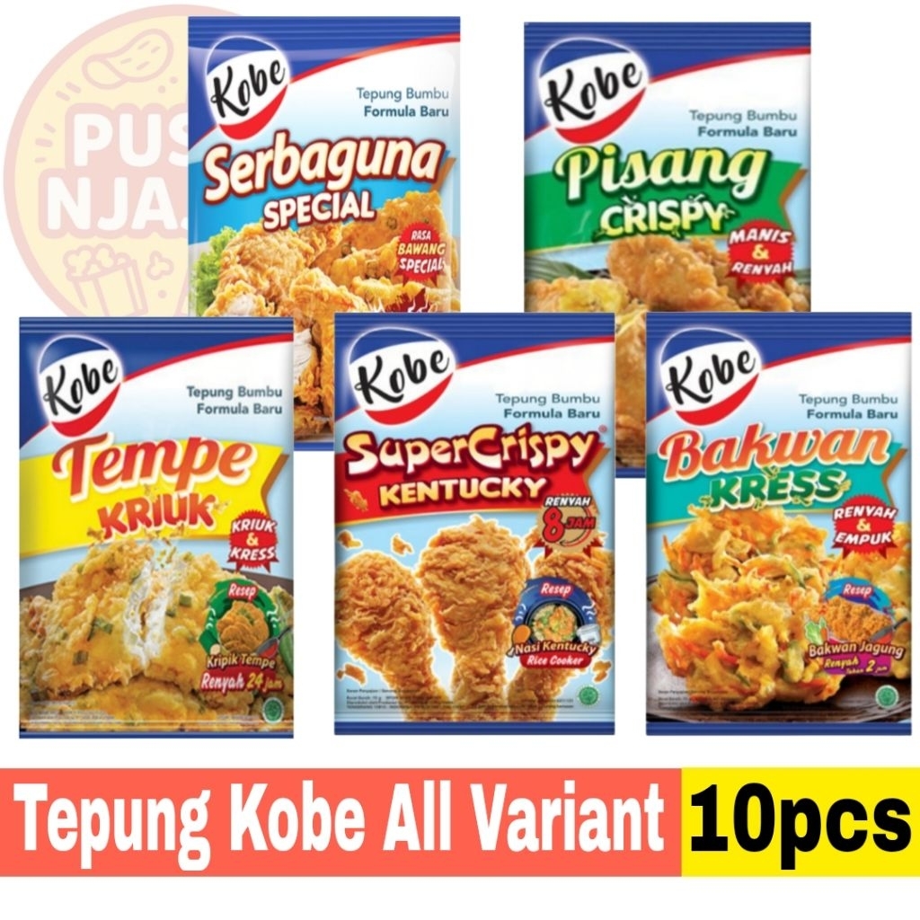 

Tepung Bumbu Crispy Kobe All Variant Renceng isi 10pcs @70gram