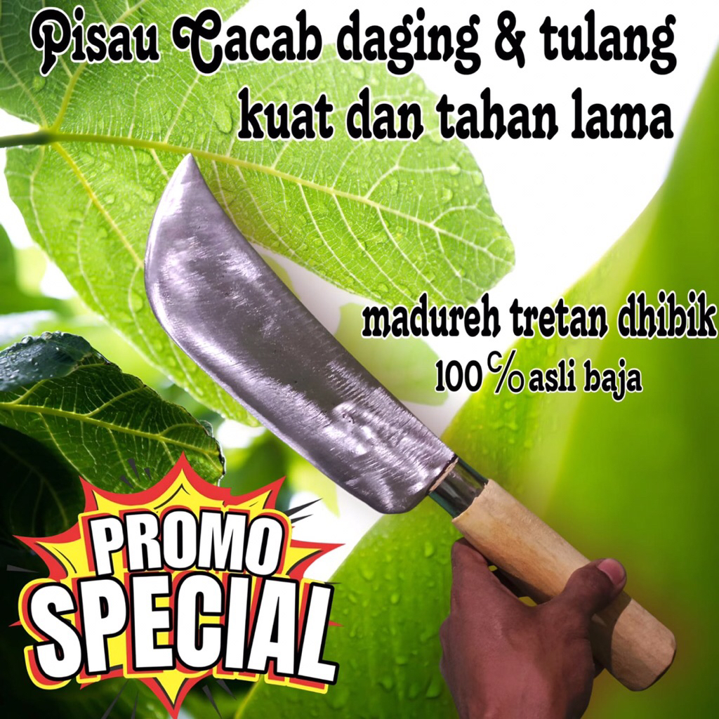Pisau Cacah Daging KhasMadura Original