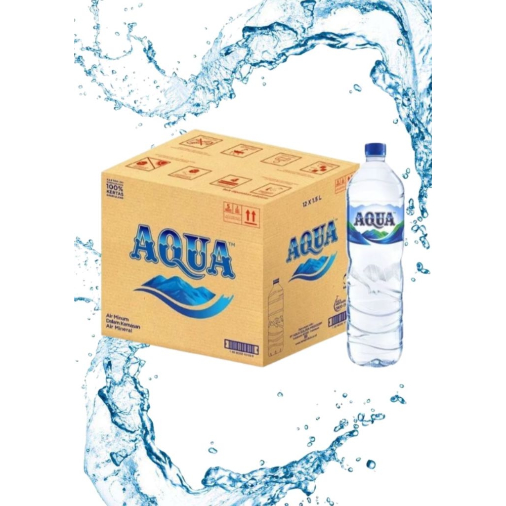 

AQUA Air Botol 1500 ml ( 1 dos isi 12 botol )