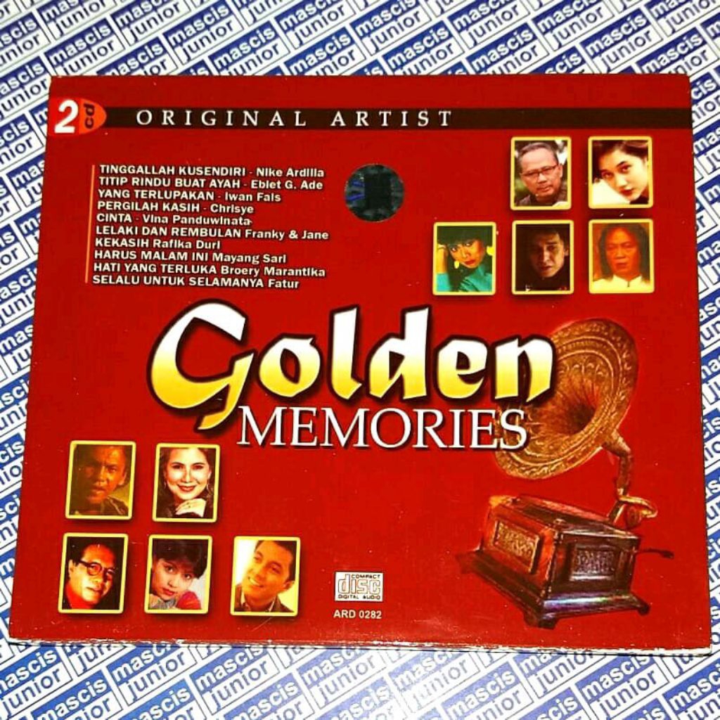 CD Golden Memories 2CD ft. Nike Ardilla Ebiet G. Ade Iwan Fals Chrisye Vina Panduwinata Franky Sahil