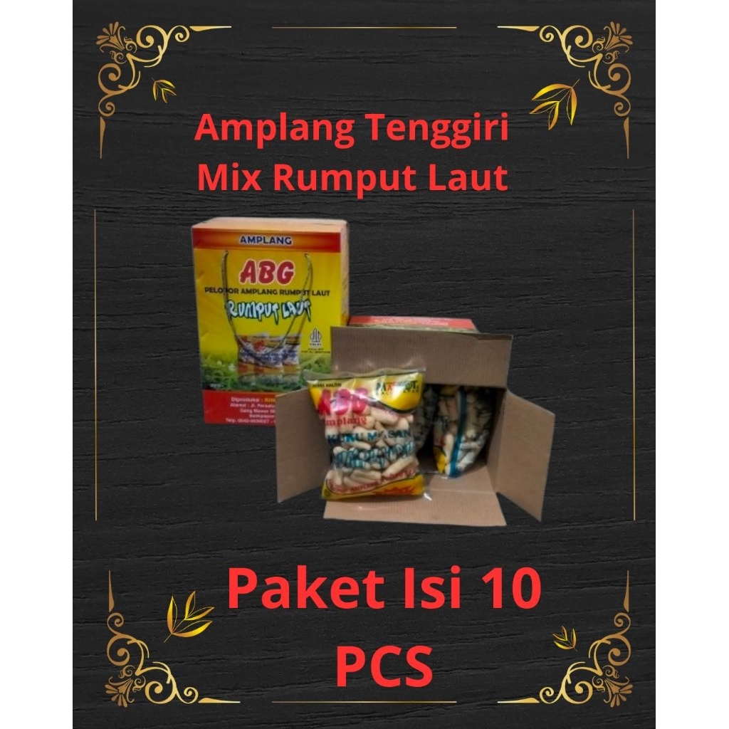 

Paket Amplang Rumput Laut Isi 10